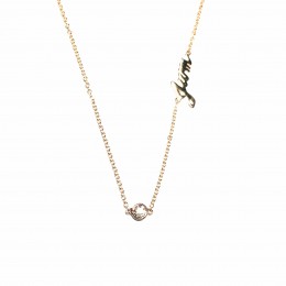 initials with love by j necklace
