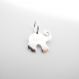 spot elephant white gold engraving